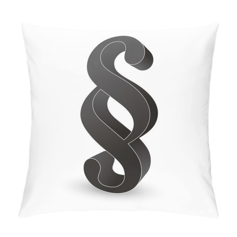 Personality  Paragraph Paragraph Sign Symbol 3d Terms Justice Law Lawyers Judge Lawyer Legislature Bgb Pillow Covers