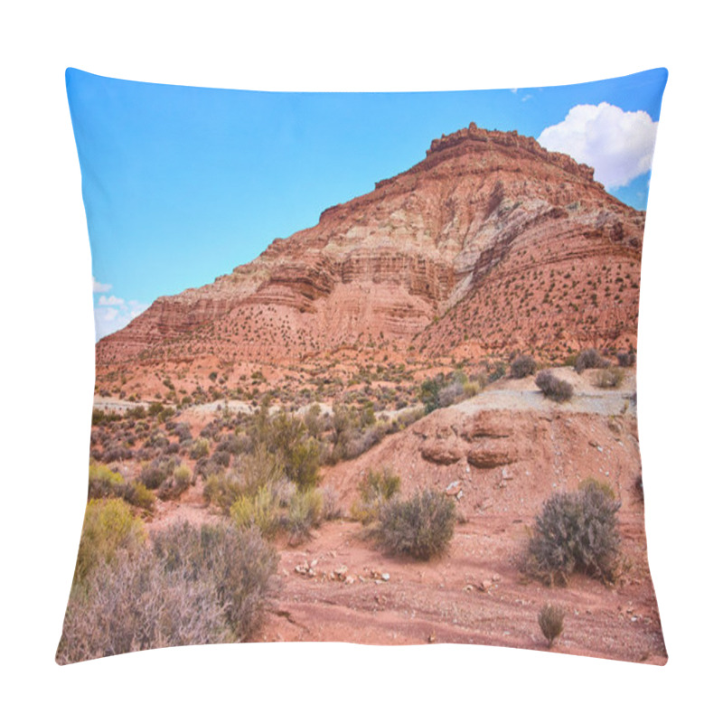 Personality  Discover The Majestic Red Rock Formations Of Gooseberry Mesa In Hurricane Utah. Experience The Vibrant Earthy Tones And Serene Desert Landscape Under A Clear Blue Sky Perfect For Adventure Seekers. Pillow Covers