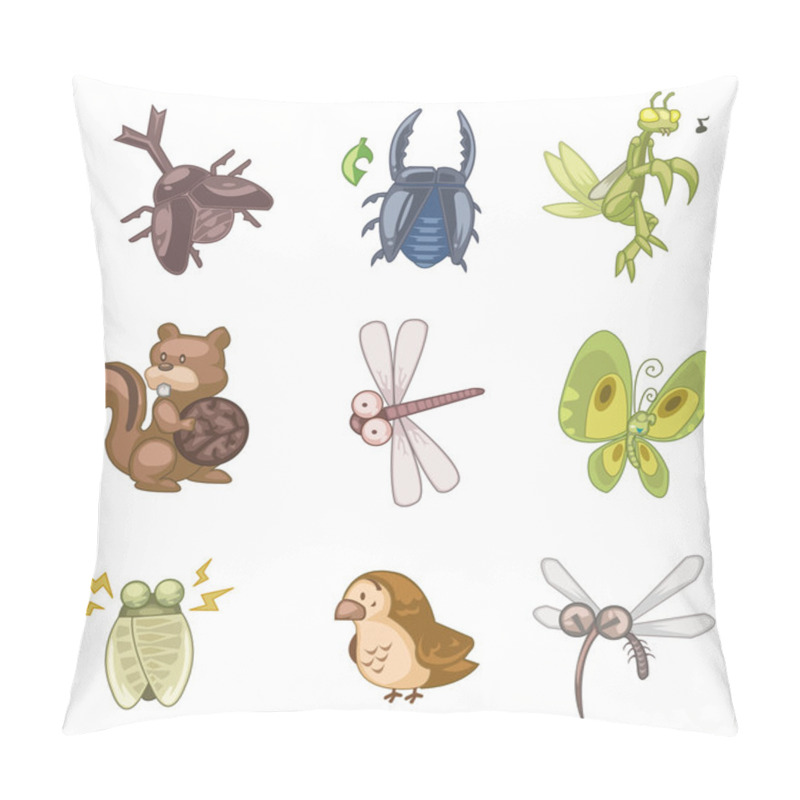 Personality  Cartoon Summer Animal Icon Pillow Covers