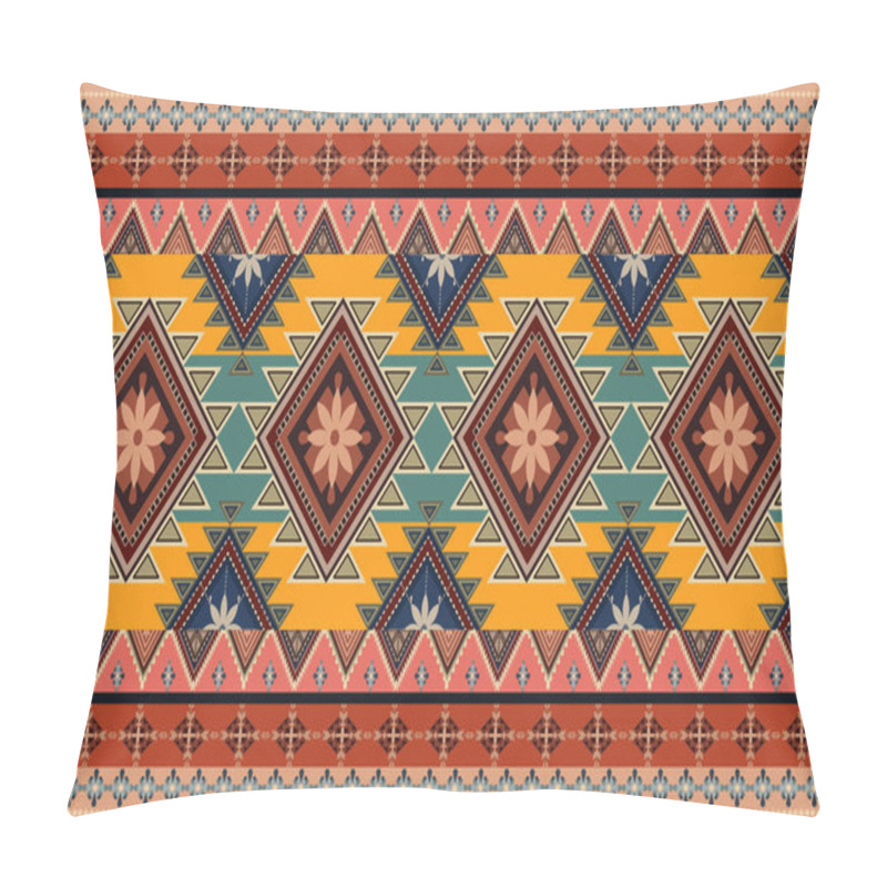 Personality  Navajo Tribal Vector Seamless Pattern. Native American Ornament. Ethnic South Western Decor Style. Boho Geometric Ornament. Vector Seamless Pattern. Mexican Blanket, Rug. Woven Carpet Illustration. Pillow Covers