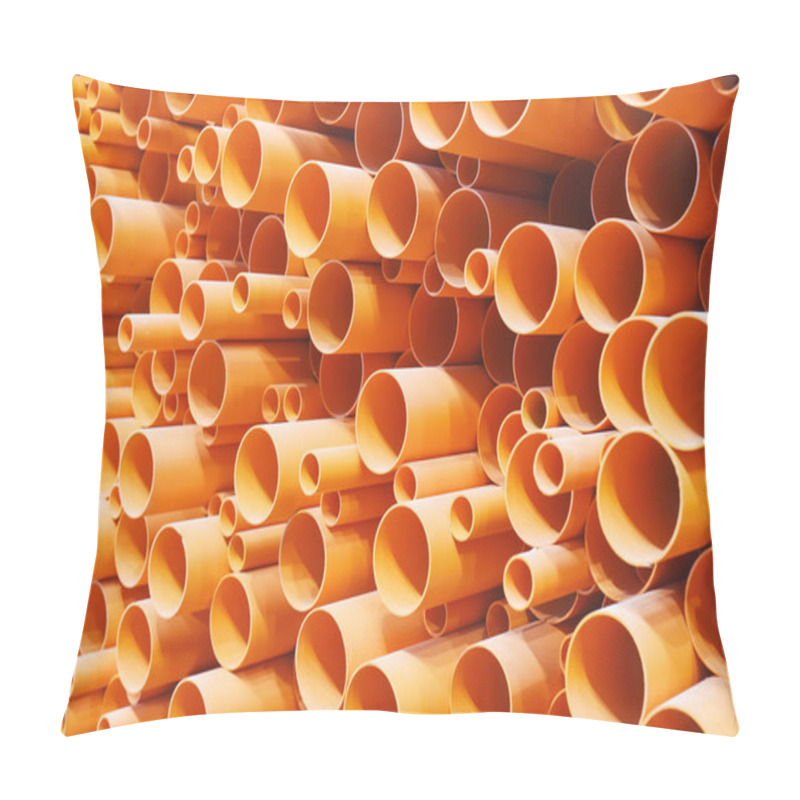 Personality  PVC Pipes Stacked In Construction Site Pillow Covers