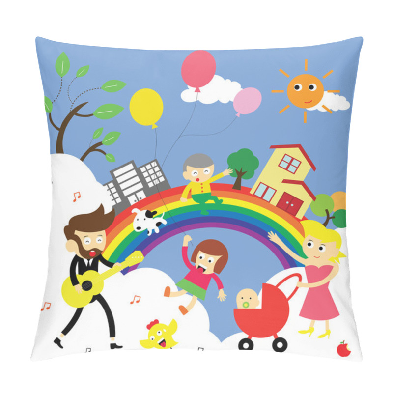 Personality  Family Happy Time Pillow Covers