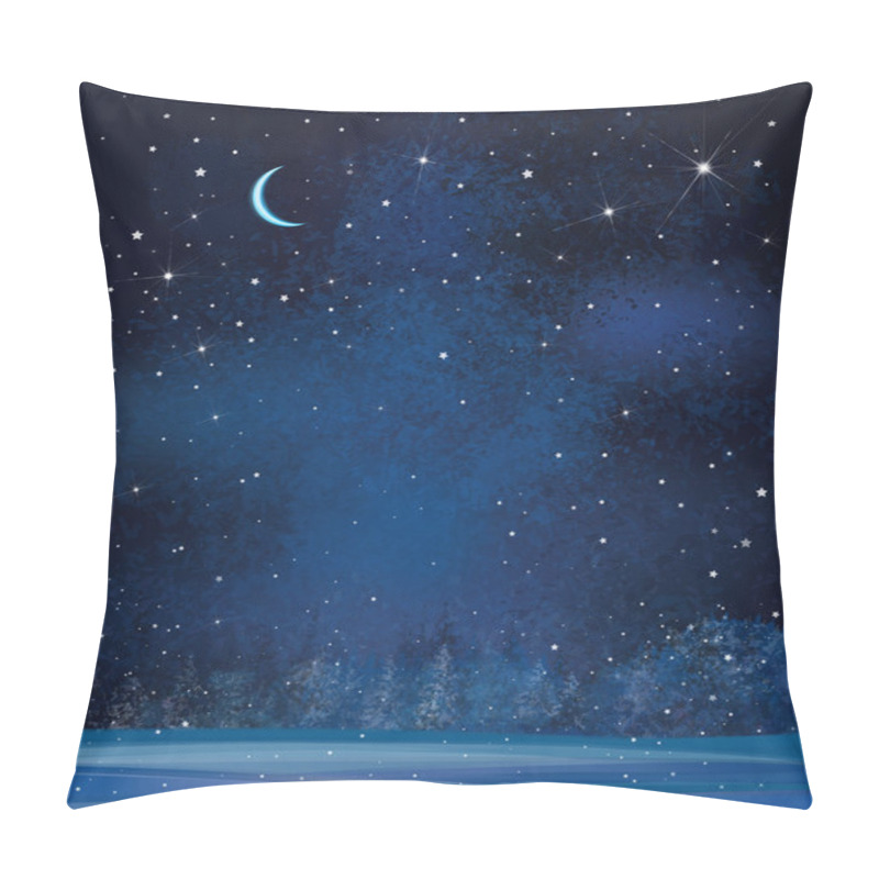 Personality  Winter Night Background Pillow Covers