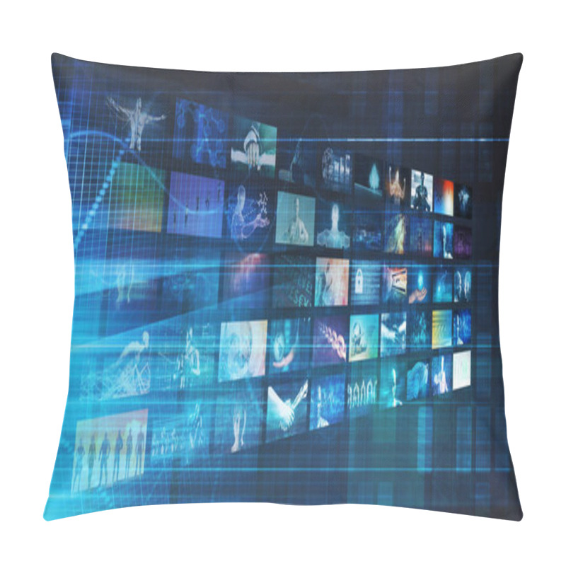 Personality  Business Analytics As A Digital Concept In Technology Pillow Covers