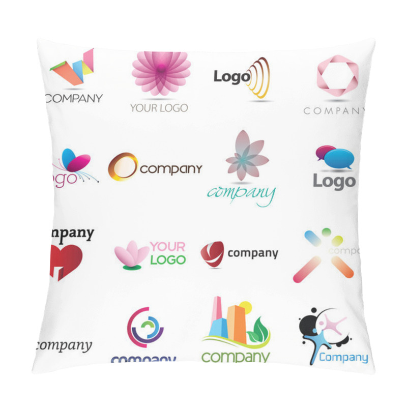 Personality  Corporate Design Elemenets Pillow Covers