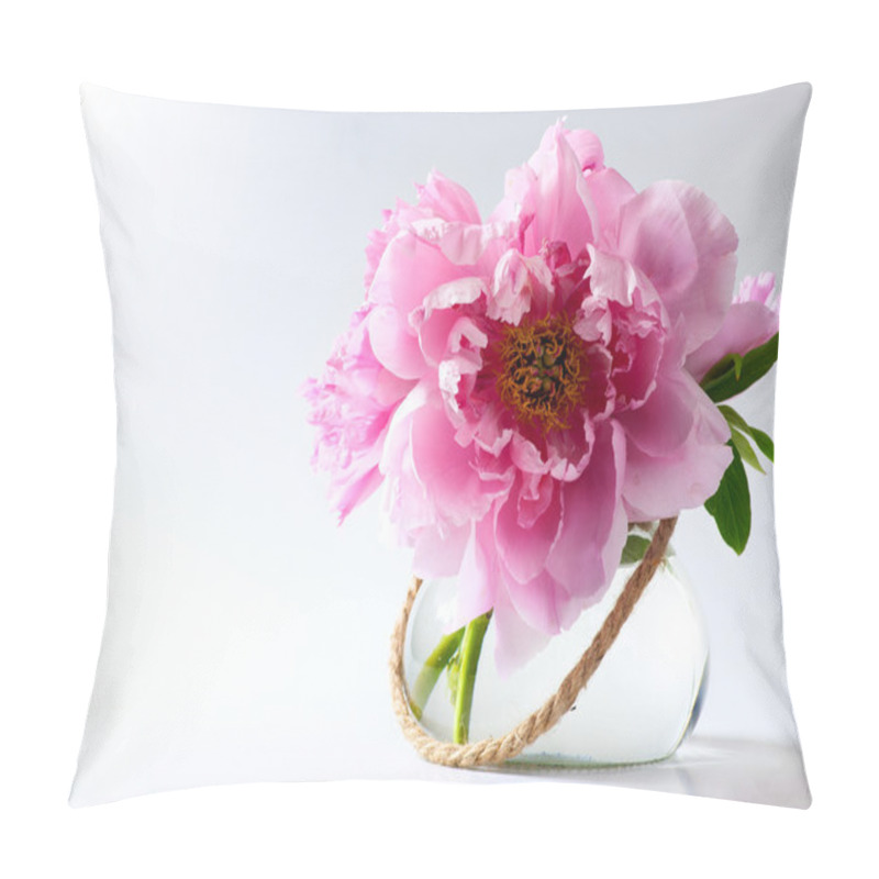 Personality  Spring Flowers In Vase On White Background Pillow Covers