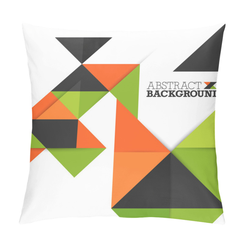 Personality  Abstract Background With Triangles Pattern. Pillow Covers