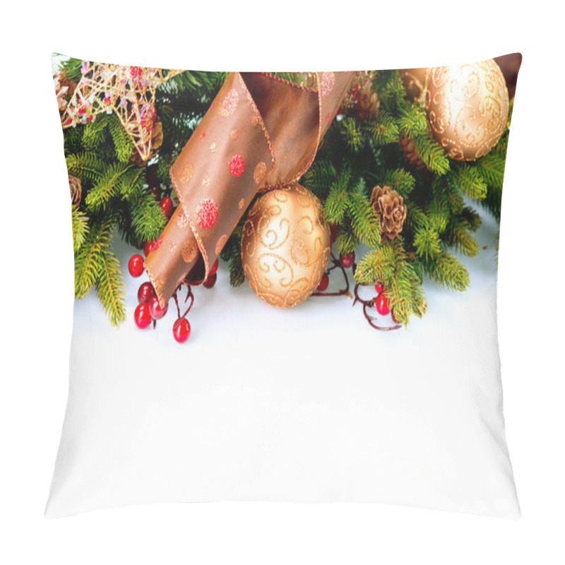 Personality  Christmas Decoration Holiday Decorations Isolated On White Pillow Covers