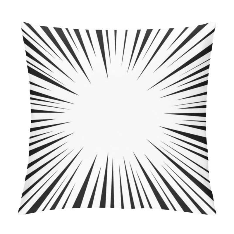 Personality  Comic Speed Radial Background Pillow Covers