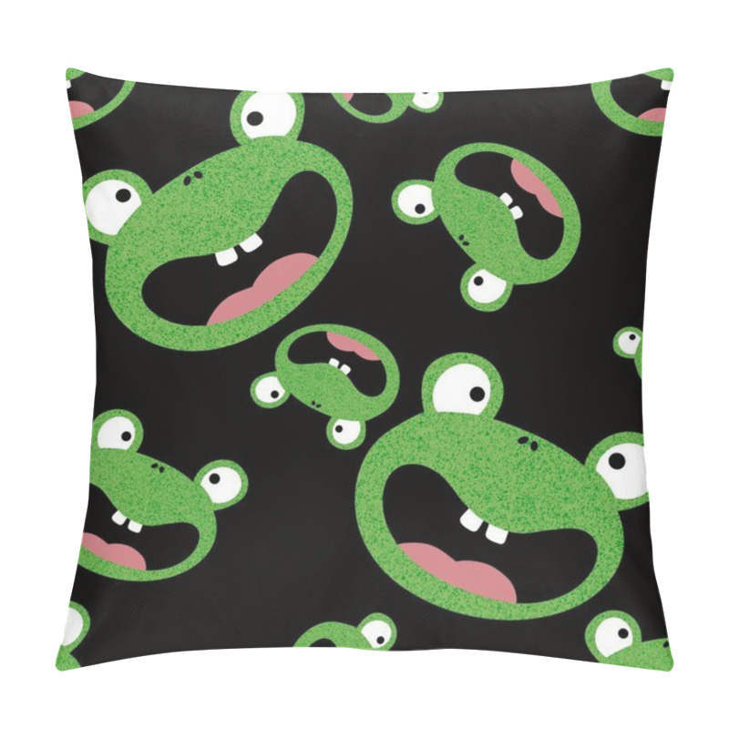 Personality  Cartoon Animals Seamless Frogs Pattern For Wrapping Paper And Fabrics And Kids Clothes Print And Fashion Textiles And Summer Accessories And Festive Packaging. High Quality Illustration Pillow Covers