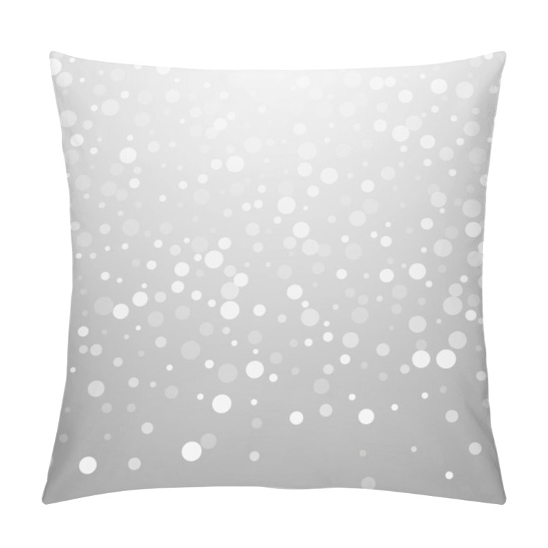 Personality  White Dots Christmas Background. Subtle Flying Sno Pillow Covers