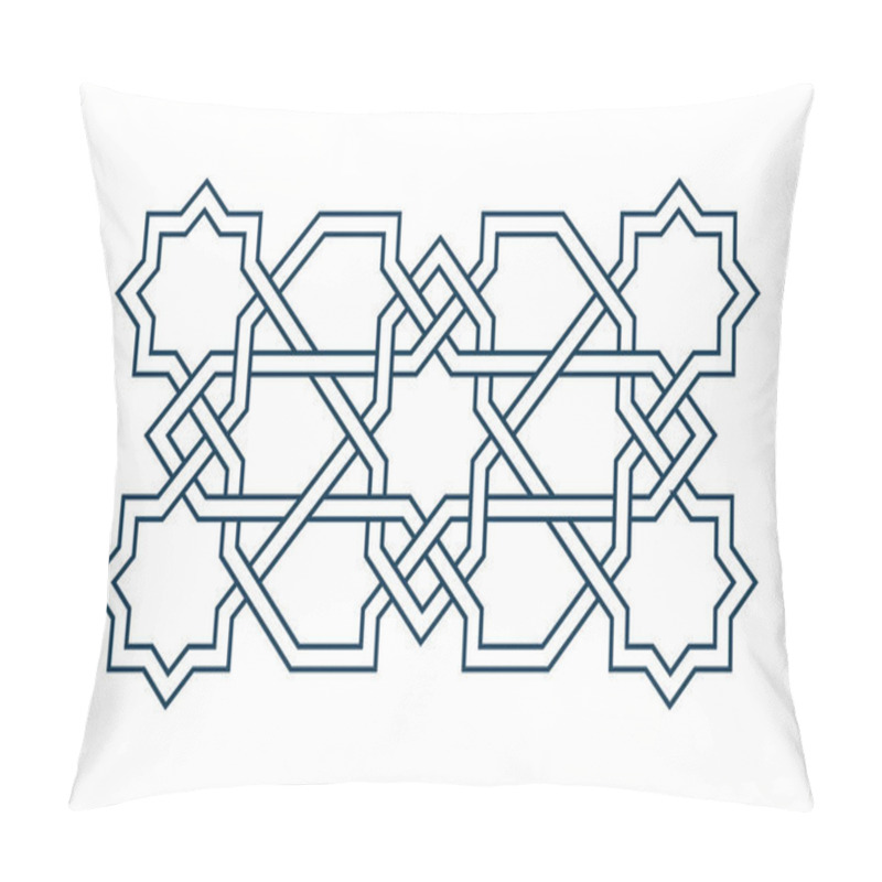 Personality  Persian Geometric Mosaic Rosette For Ramadan Card Pillow Covers