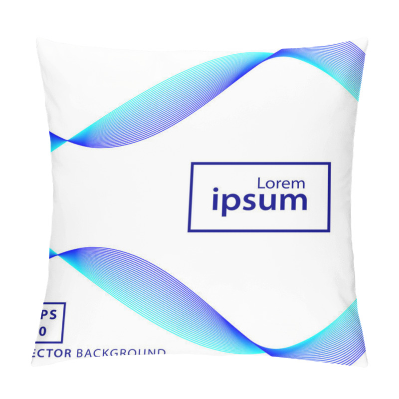 Personality  Minimal Lines Wave Background Pillow Covers