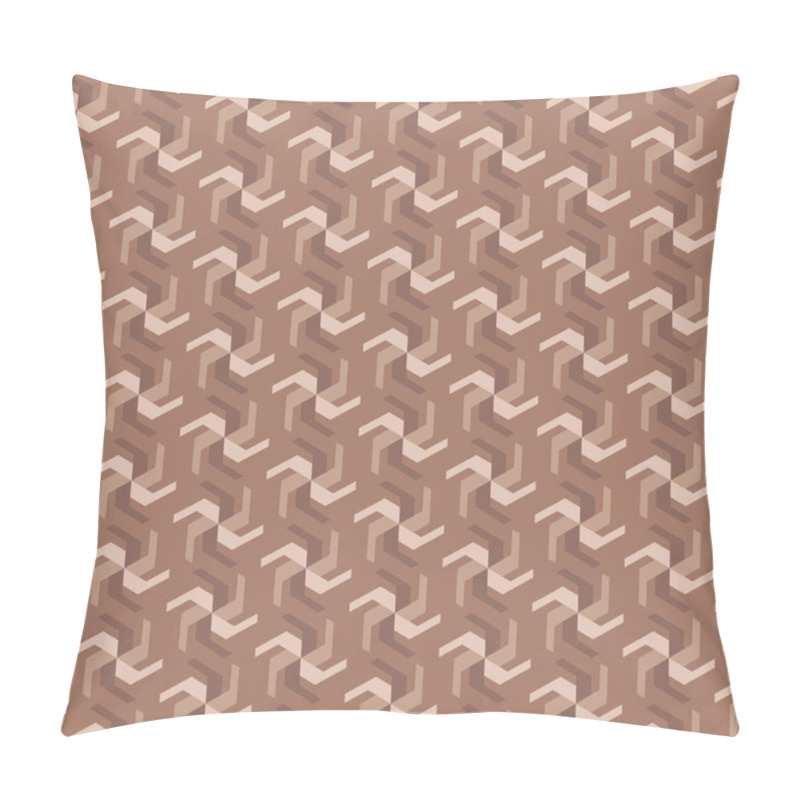 Personality  Floral Geometric Seamless Pattern. Monochromatic Surface Design Of Geometrical Fan Shapes Pillow Covers