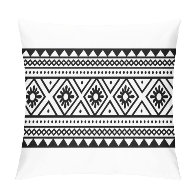 Personality  Hand Drawn Border Ethnic For Fabric Patterns Vector Illustration Pillow Covers