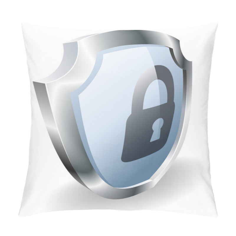 Personality  Padlock Shield Security Concept Pillow Covers