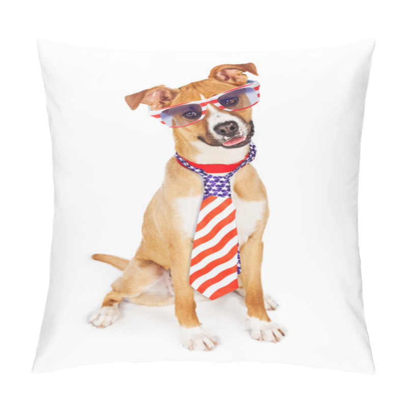 Personality  Dog Wearing Tie And Glasses Pillow Covers