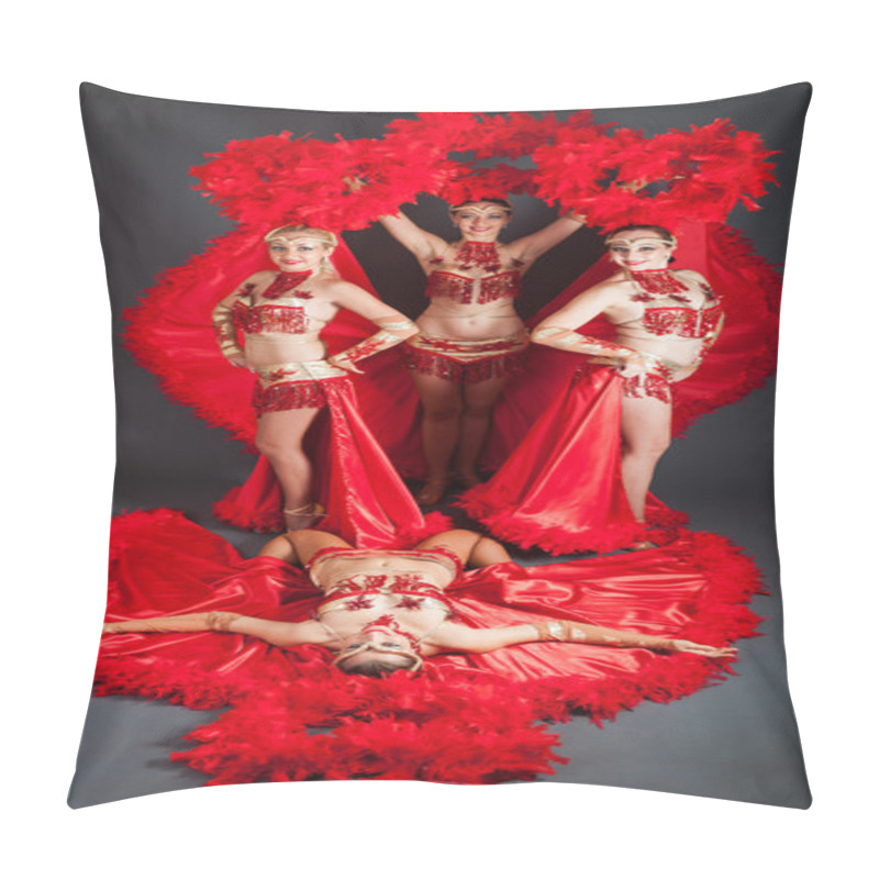 Personality  Dancers In Oriental Costumes Pillow Covers