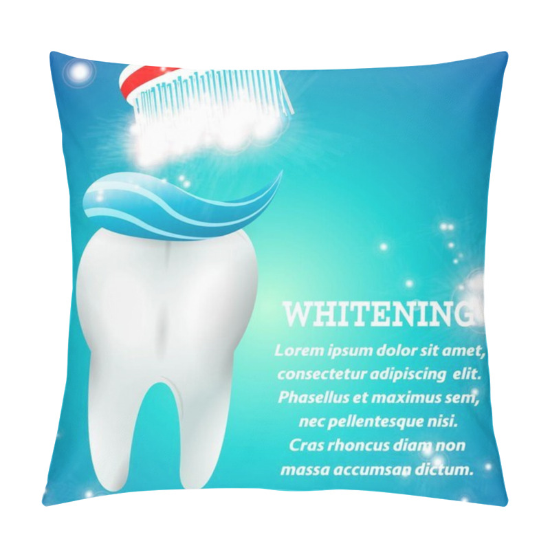 Personality  Tooth Whitening 1 Pillow Covers