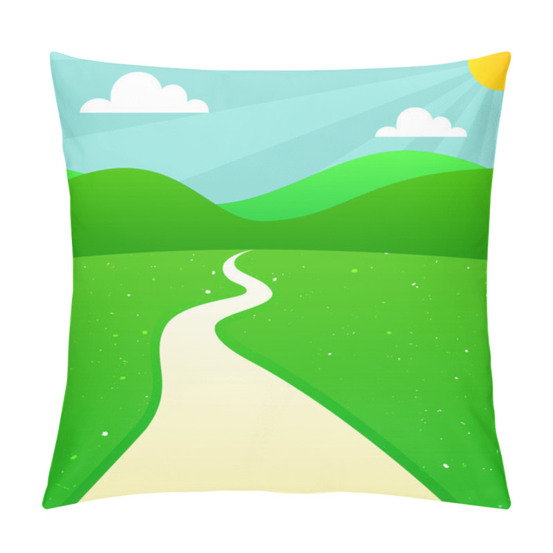 Personality  Scenic Countryside Background Pillow Covers