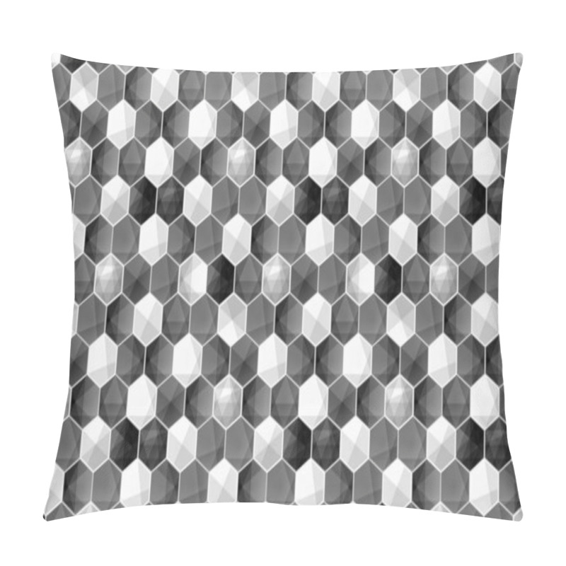 Personality  Abstract Hexagonal Background Geometric Grid Seamless Pattern Pillow Covers