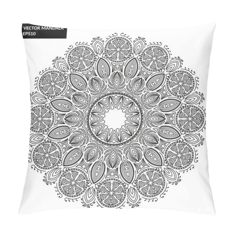 Personality  Mandala, Vector Mandala, Floral Mandala Pillow Covers