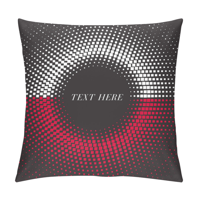 Personality  Half Tone Square Round Gradient Template Poland Flag Pillow Covers