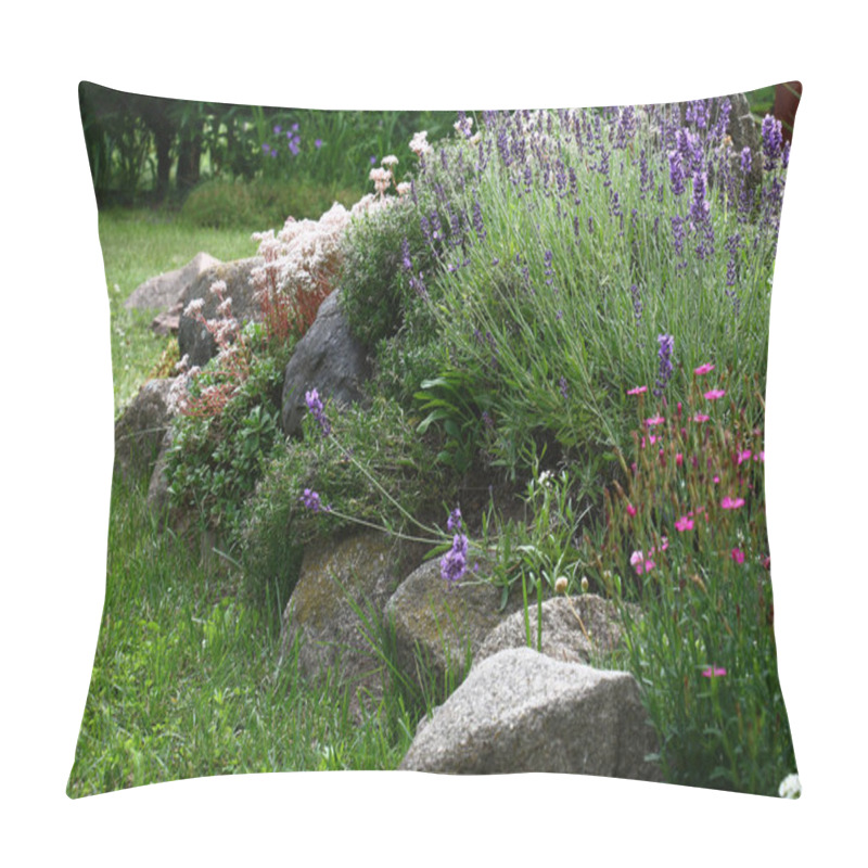 Personality  Garden Hill With A Lavender. Pillow Covers