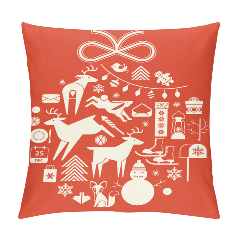 Personality  Christmas Ball. Pillow Covers