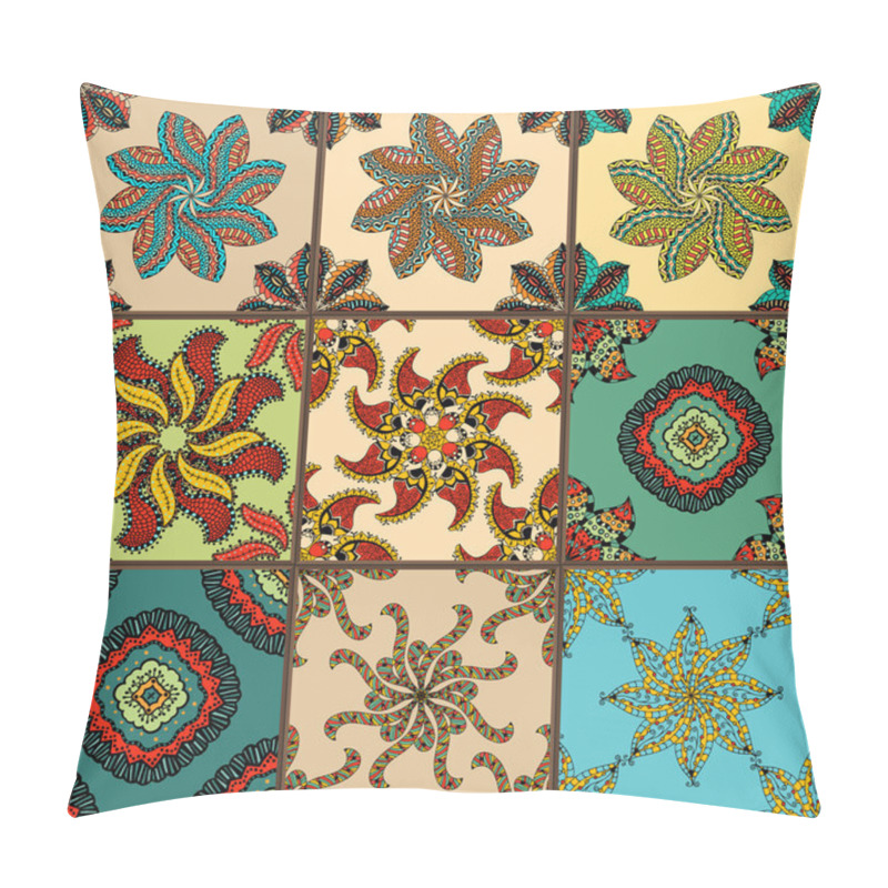 Personality  Ceramic Tiles Set Pillow Covers