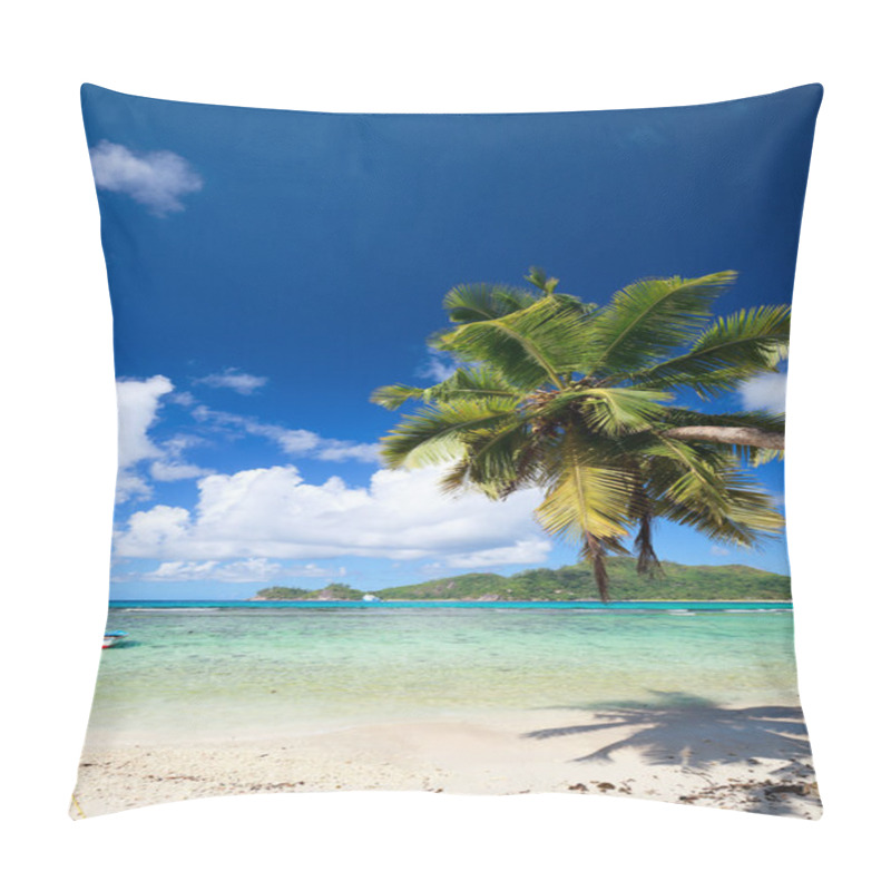 Personality  Palm Tree Hanging Over Beach Pillow Covers