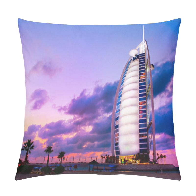 Personality  DUBAI, UAE - NOVEMBER 27: Burj Al Arab Hotel On Nov 27, 2011 In Pillow Covers