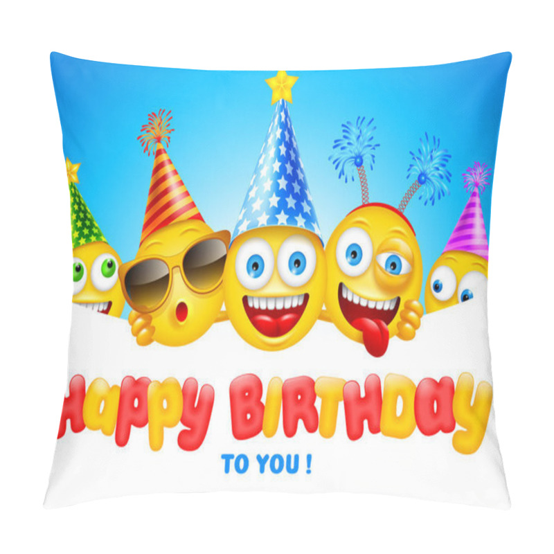 Personality  Happy Birthday Greeting Card Pillow Covers