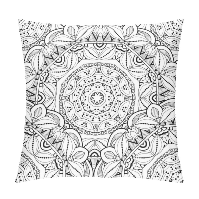 Personality  Seamless Monochrome Ornate Pattern Pillow Covers