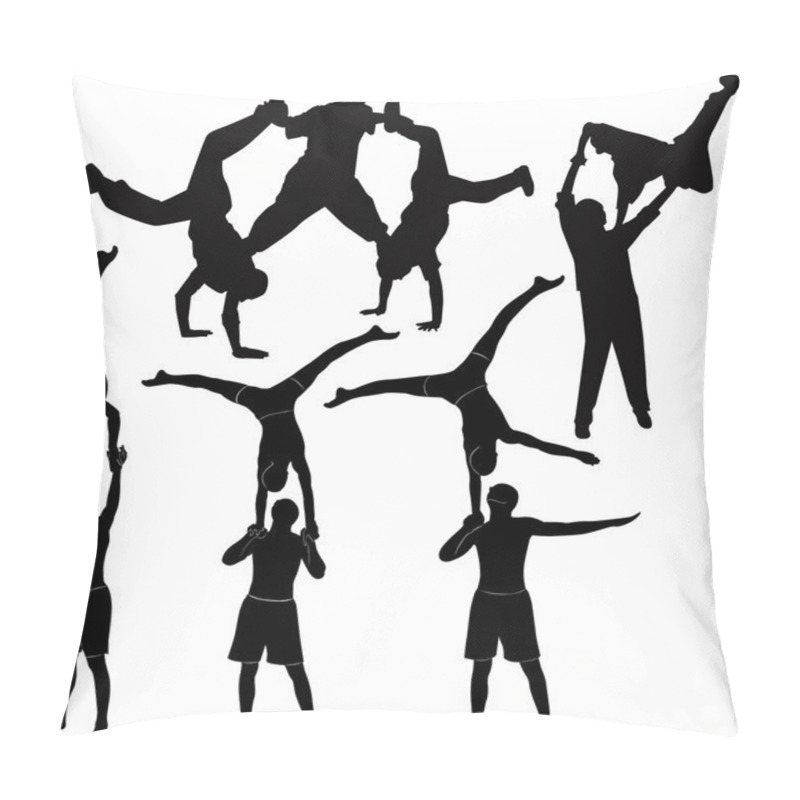 Personality  Breakdance Silhouette Break Dance Pillow Covers