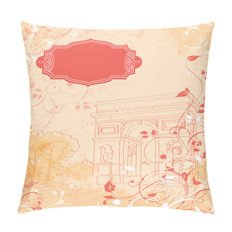 Personality  Background Arc De Triomphe, Triumphal Arch, Paris, France Pillow Covers