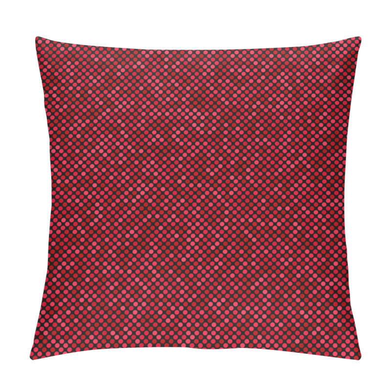 Personality  Red Seamless Dot Pattern Background - Vector Design Pillow Covers