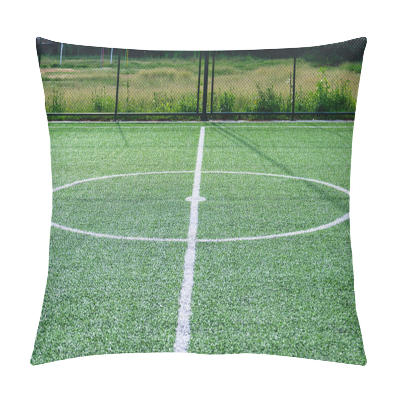 Personality  Artificial Turf Football Field Pillow Covers