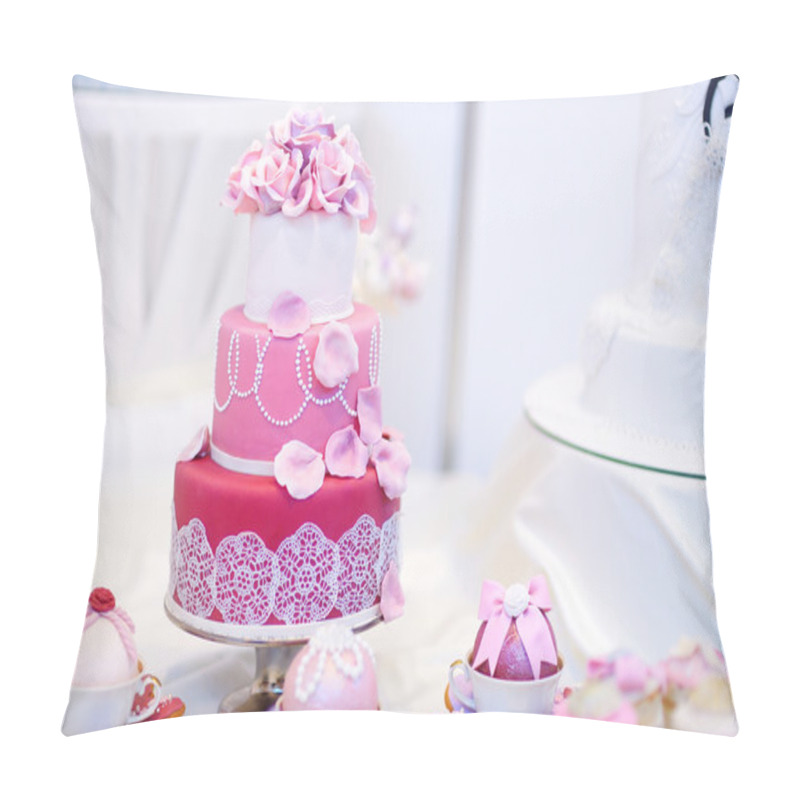 Personality  White Wedding Cake Pillow Covers