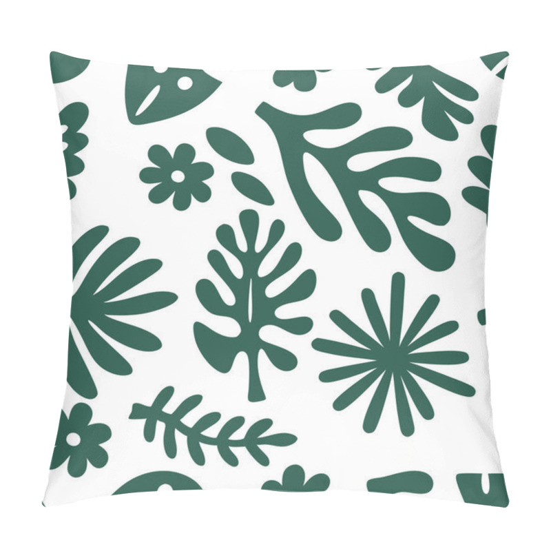 Personality  Tremdy Pattern  Background With Abstract Floral And Leaf Patterns Pillow Covers