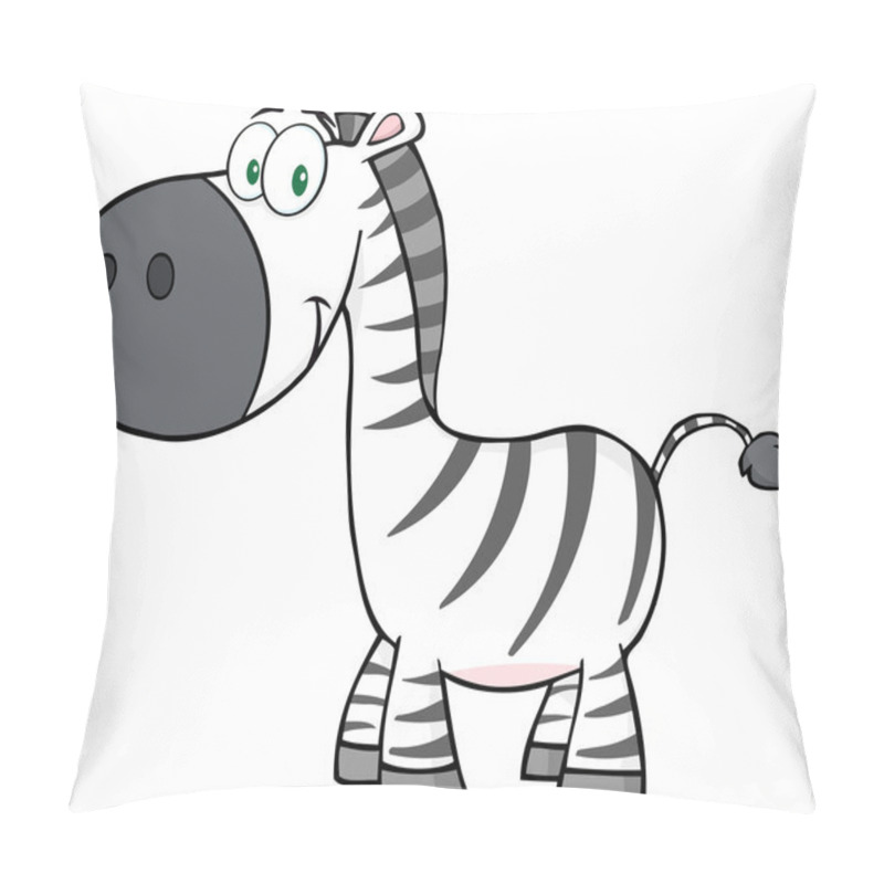 Personality  Zebra Cartoon Mascot Character Pillow Covers