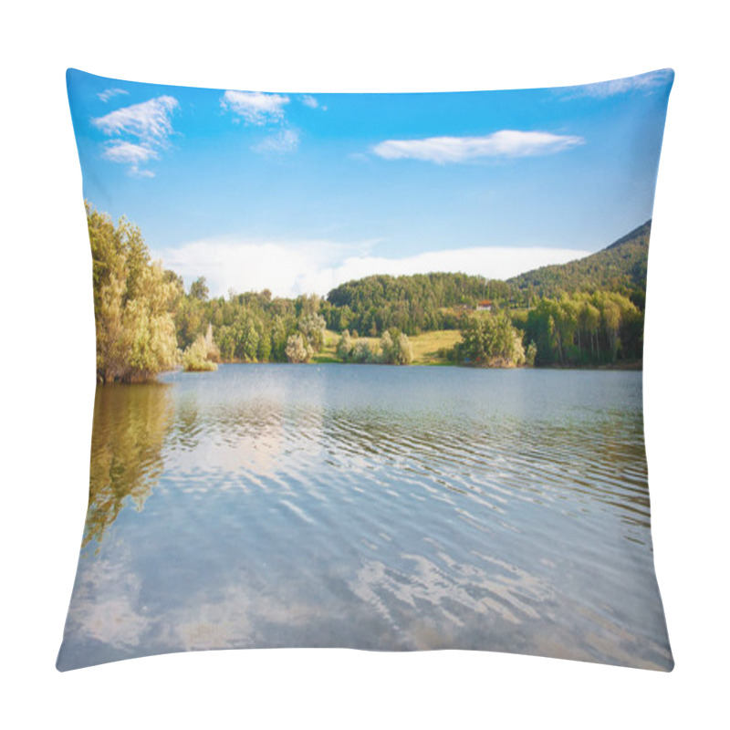 Personality  Bor Lake, Magnificent Evening Landscape, Near Bor City, Serbia. Pillow Covers