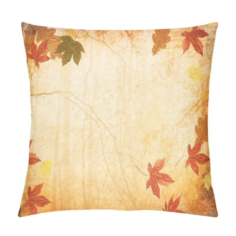 Personality  Fall Leaves Background Pillow Covers