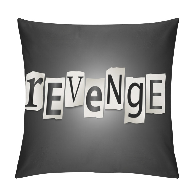 Personality  Revenge Concept. Pillow Covers