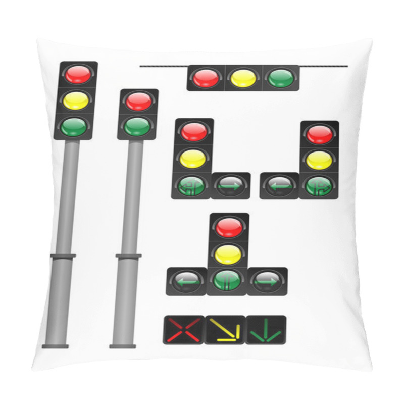 Personality  Traffic Lights Pillow Covers