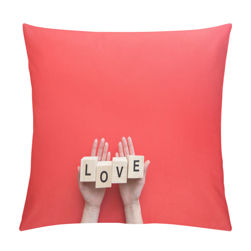 Personality  Love Sign In Human Hands Pillow Covers