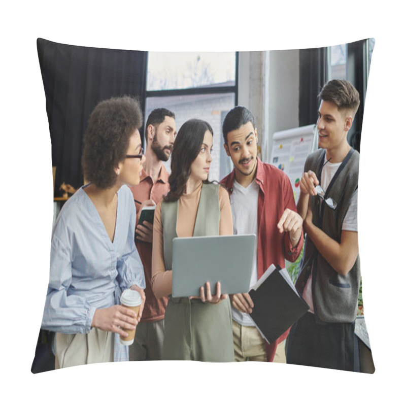 Personality  Professionals Collaborate And Share Insights During A Challenging Time. Pillow Covers