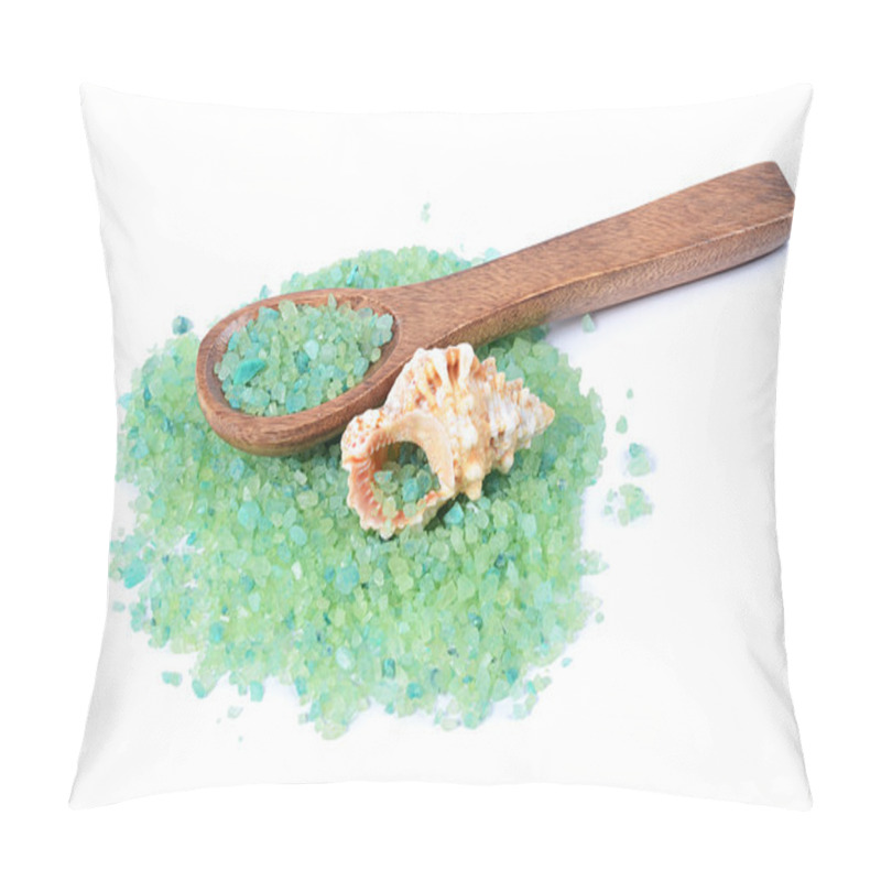 Personality  Salt For Baths Isolated On White Background Pillow Covers