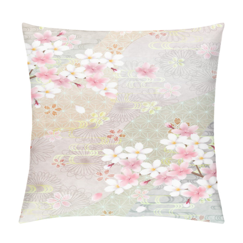 Personality  Cherry Blossoms Spring Flower Background Pillow Covers