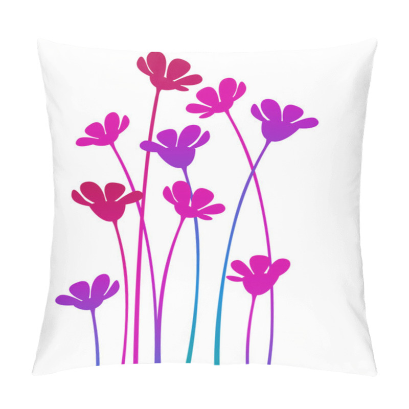 Personality  Vector Wild Flowers Pillow Covers